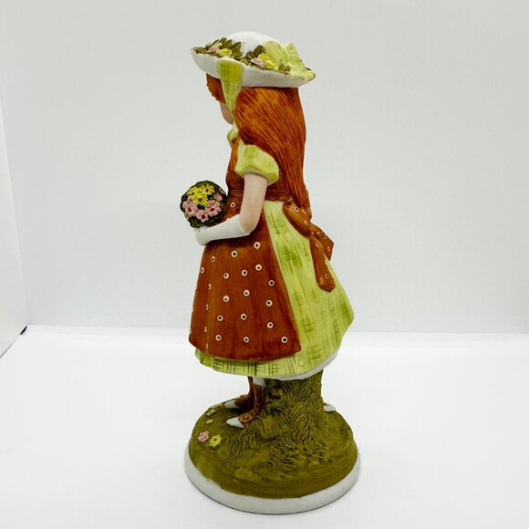 SOLD Vtg 70's Holly Hobbie Country Prairie Girl Cat Redhead Flowers Cottagecore - Picture 3 of 7